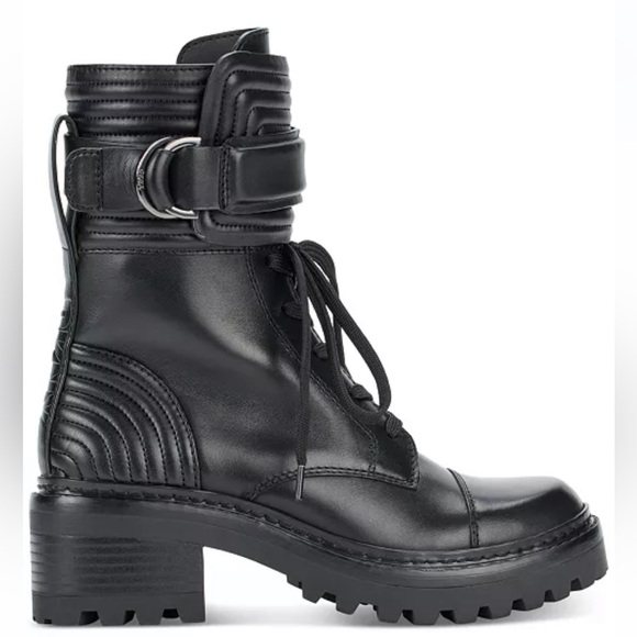 Basia Buckled Quilted Black 6.5M - Picture 2 of 4